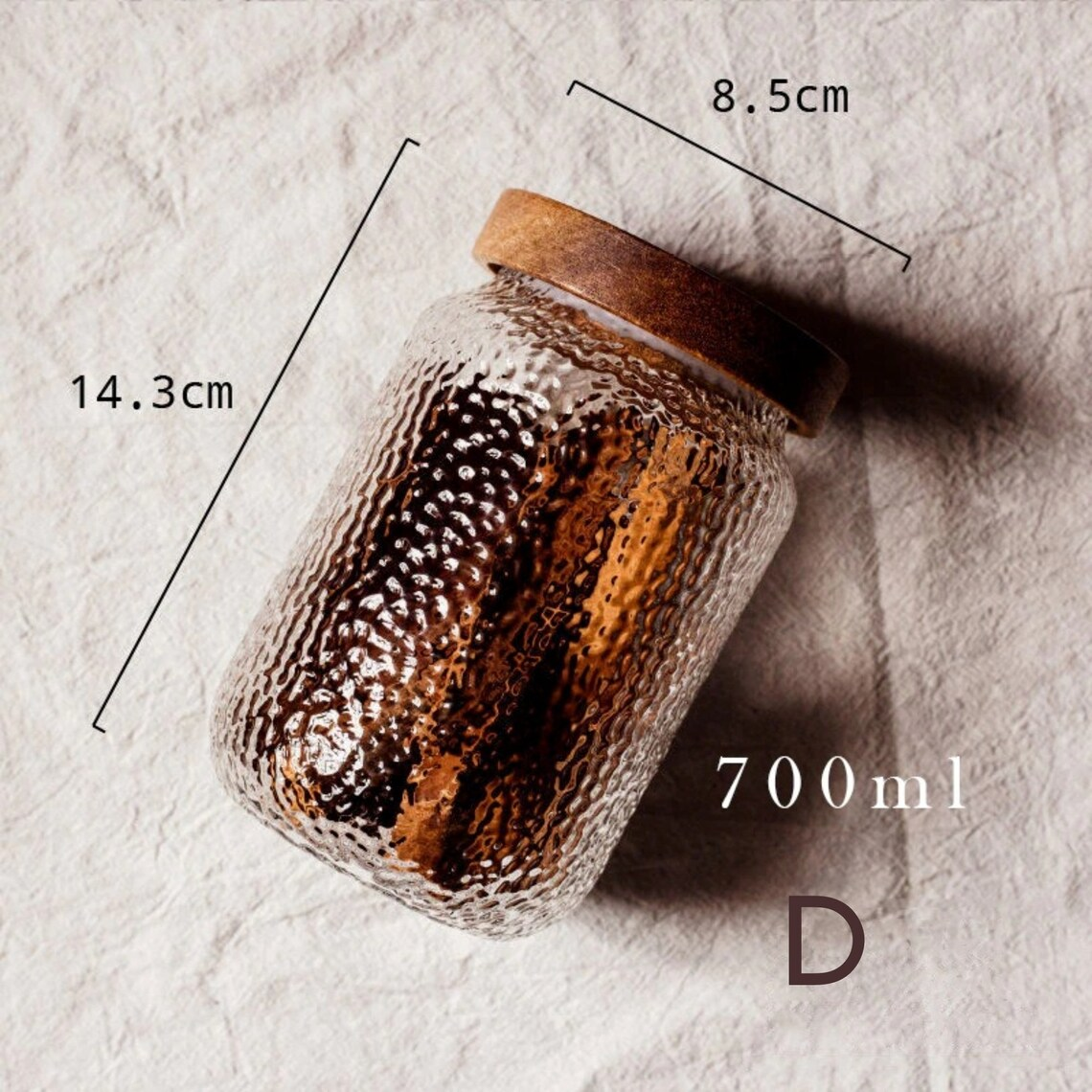 Glass Jars Retro Vintage Embossed Food Storage Jar Ornaments Kitchen Storage Can Grains Container 3 Pcs Set