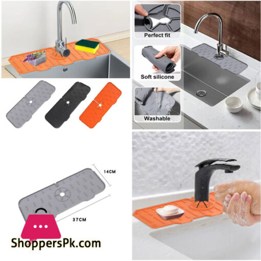 Kitchen Faucet Sink Splash Guard, Faucet Water Catcher Mat