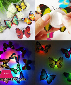 LED Butterfly 3D Decoration pakistanLED Butterfly 3D Decoration (Pack of 12)
