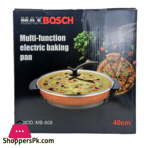MAXBQSCH Multi Function Pan 40cm Round Baking Cooking Appliances aluminum Bakeware Electric Pan