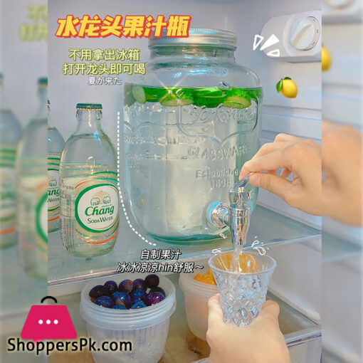 Metal Stand Beverage Dispenser 4-Liter Capacity with Aluminium Top