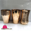 Pure Copper Handmade Beautiful Drinking Glass Water Tumbler 1-Pcs