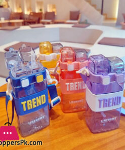 TREND Water Bottle Two Ways to Drink Water Bottle