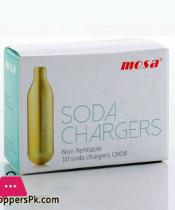 10 x 100 g CO2 Soda Capsules Fizzy Cartridges for Soda Makers, Soda Siphons and Water Siphons