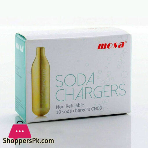 100 x 8 g CO2 Soda Capsules Fizzy Cartridges for Soda Makers, Soda Siphons and Water Siphons