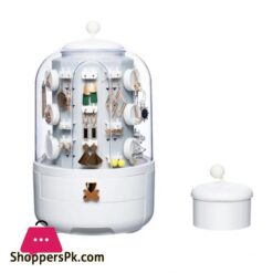 360 Rotating Makeup Jewelry Organizer Storage Box