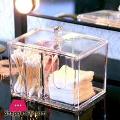 Acryl Baumwolle Tupfer Make Up Box Tragbare Container Bilden Baumwolle Pad Halter Kosmetik Veranstalter