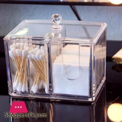 Acryl Baumwolle Tupfer Make Up Box Tragbare Container Bilden Baumwolle Pad Halter Kosmetik Veranstalter