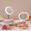 Schreibtisch Led Beleuchtete Touch Screen Tragbare Mini Make Up Spiegel Multi Funktion Lagerung Make Up Box Kosmetik Rack Spiegel