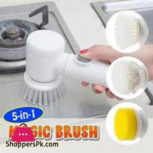 MAGIC BRUSH 5in1 Cleaning Brush Bathroom Toilet Tub Household Kitchen High Quality