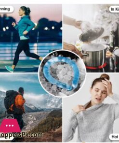 Neck Cooling Tube Portable Summer Neck Cooling Ring 6Hrs Long Lasting Neck Cooling Wrap Handsfree lce Pack for lndoor Outdoor