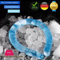 Neck Cooling Tube Portable Summer Neck Cooling Ring 6Hrs Long Lasting Neck Cooling Wrap Handsfree Lce Pack For Lndoor Outdoor