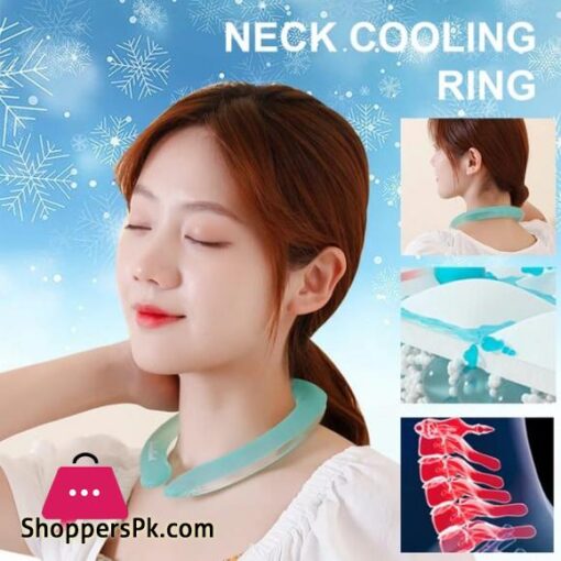 Neck Cooling Tube Portable Summer Neck Cooling Ring 6Hrs Long Lasting Neck Cooling Wrap Handsfree lce Pack for lndoor Outdoor