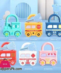 Number Recognition Matching Lock and Key Train Set 6 pieces