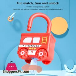 Number Recognition Matching Lock And Key Train Set 6 Pieces