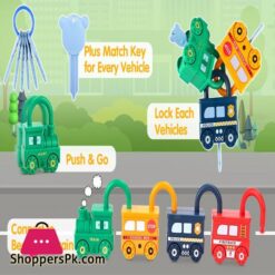Number Recognition Matching Lock And Key Train Set 6 Pieces