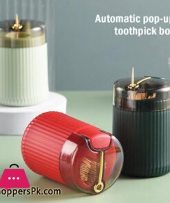 Press Automatic Toothpick Holder Container Household Table Toothpick Storage Box