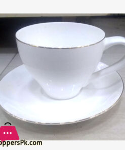Bone China Coffee Set Porcelain Tea Set Ceramic Mug Milk Teaset Tea Cup Set with tray tea cups White Gold Side