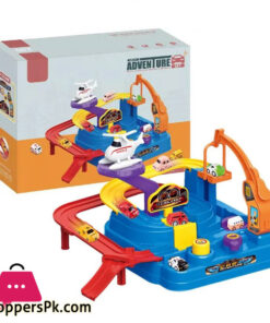 Race Car Tracks Car Adventure Game Mechanical Interactive Train Toy Puzzle Car Track Playsets Kids Toys Gifts