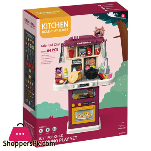 Talented Chef Kitchen & Cooking Play Set 64 Pieces