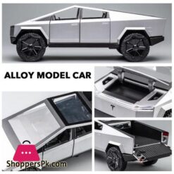 124 Scale Cybertruck Model Toy Pull Back Pick Up Truck With Sound And Light