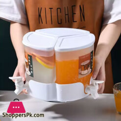 3 Grid Beverage Dispenser With Rotating Drink Jug Bucket High Capacity Detachable Juice Jug For Home Party Use 9 3 Grid Beverage Dispenser With Rotating Drink Jug Bucket High Capacity Detachable Juice Jug For Home Party Use