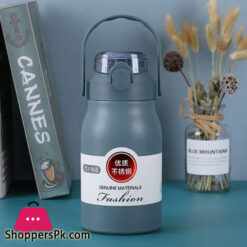 316 Stainless Steel 800Ml Large Capacity Water Bottle Portable Handle Outdoor Gym Sports Thermal Water Bottle With Straw Lid