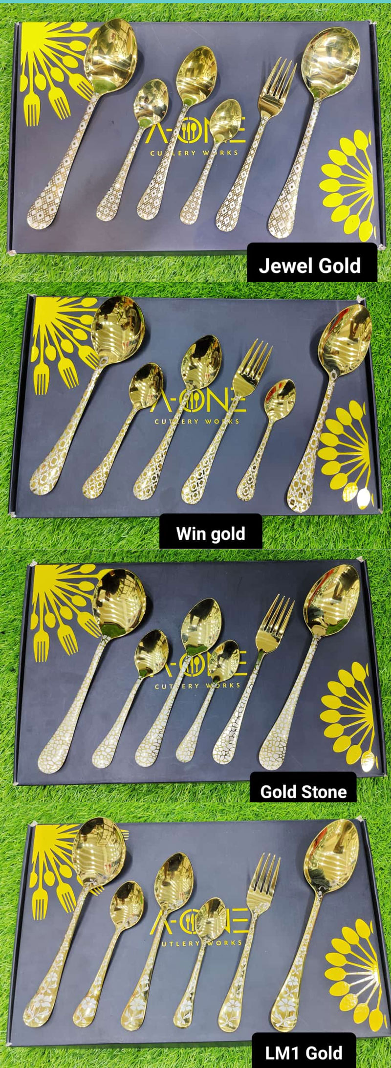 A One Stainless Steel Cuttery Set Of 29 Pcs