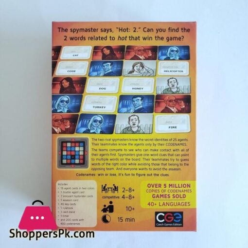 Codenames Top Secret Word Board Game New Open Box Complete Unpunched The Friends Friendly Party Code Names Board Game