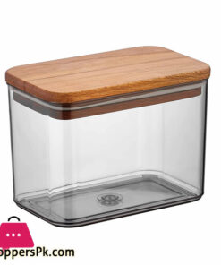 Ivy Storage Box with Wood Lid 1 Liter - Turkey Made - W09