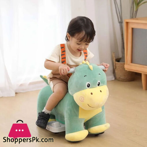 Kids Plush Rechargeable Dino Ride-Ons Car