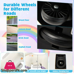 Kids Plush Rechargeable Pony Ride-Ons Car