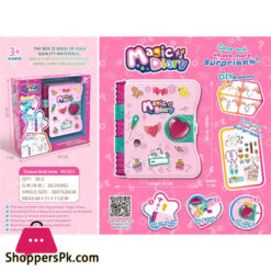 New Magic Book Stationery Set Cartoon Hairpin Pendant Sticker Children'S Play House Toy Gift For 3 - 7 Years Old Girls