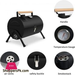Jj Jujin Portable Charcoal Grill Mini Bbq Grill For Outdoor Cooking Camping And Picnic Black