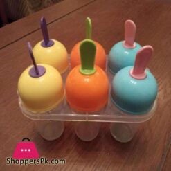 Reusable Ice Cream Maker Ice Lolly Molds Set Pack Of 6