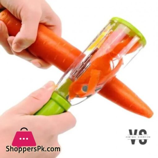 Vegetable and Fruit Peeler with Container Stainless Steel Multi function Storage Peeler with Storage BOX Container Best Kitchen tool