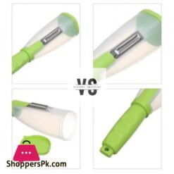 Vegetable And Fruit Peeler With Container Stainless Steel Multi Function Storage Peeler With Storage Box Container Best Kitchen Tool