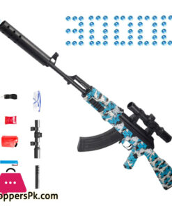 AK47 Manual & Electric 2-in-1 Gel Ball Blaster Toy Eco-Friendly Splatter Automatic Water Beads Shooting Game Gun For Kids