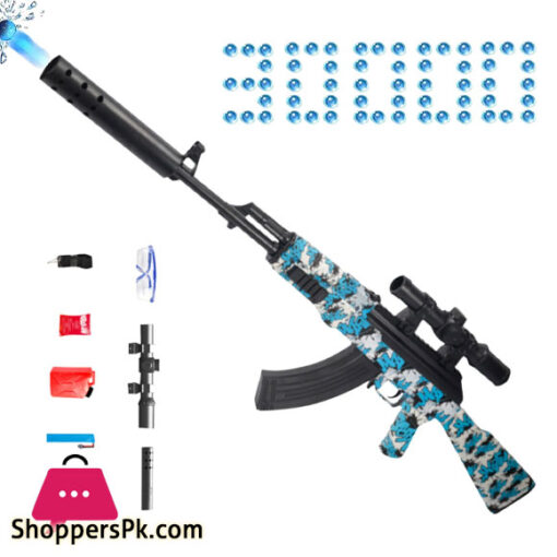 AK47 Manual & Electric 2-in-1 Gel Ball Blaster Toy Eco-Friendly Splatter Automatic Water Beads Shooting Game Gun For Kids