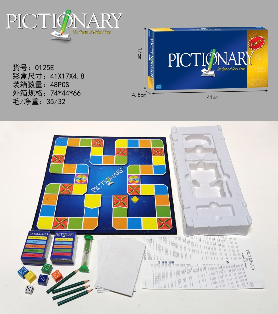 Assemble Pictionary The Game Of Quick Draw Party &Amp; Fun Games Board Game