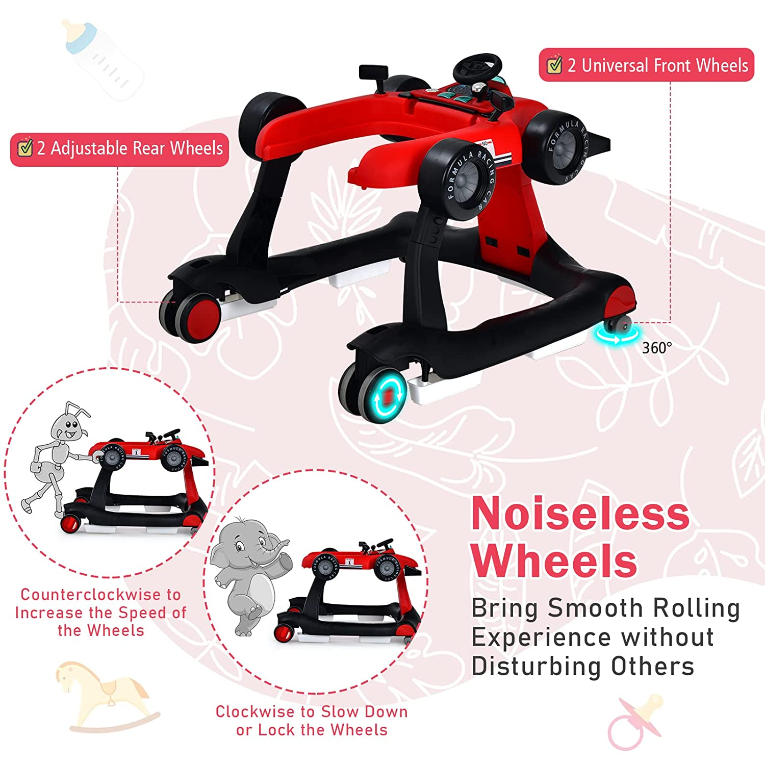 Baby F1 Formula Racing Car Baby Walker Baby Walker Foldable Activity Walker For 6–18 Months 21 Baby F1 Formula Racing Car Baby Walker Baby Walker Foldable Activity Walker For 6–18 Months