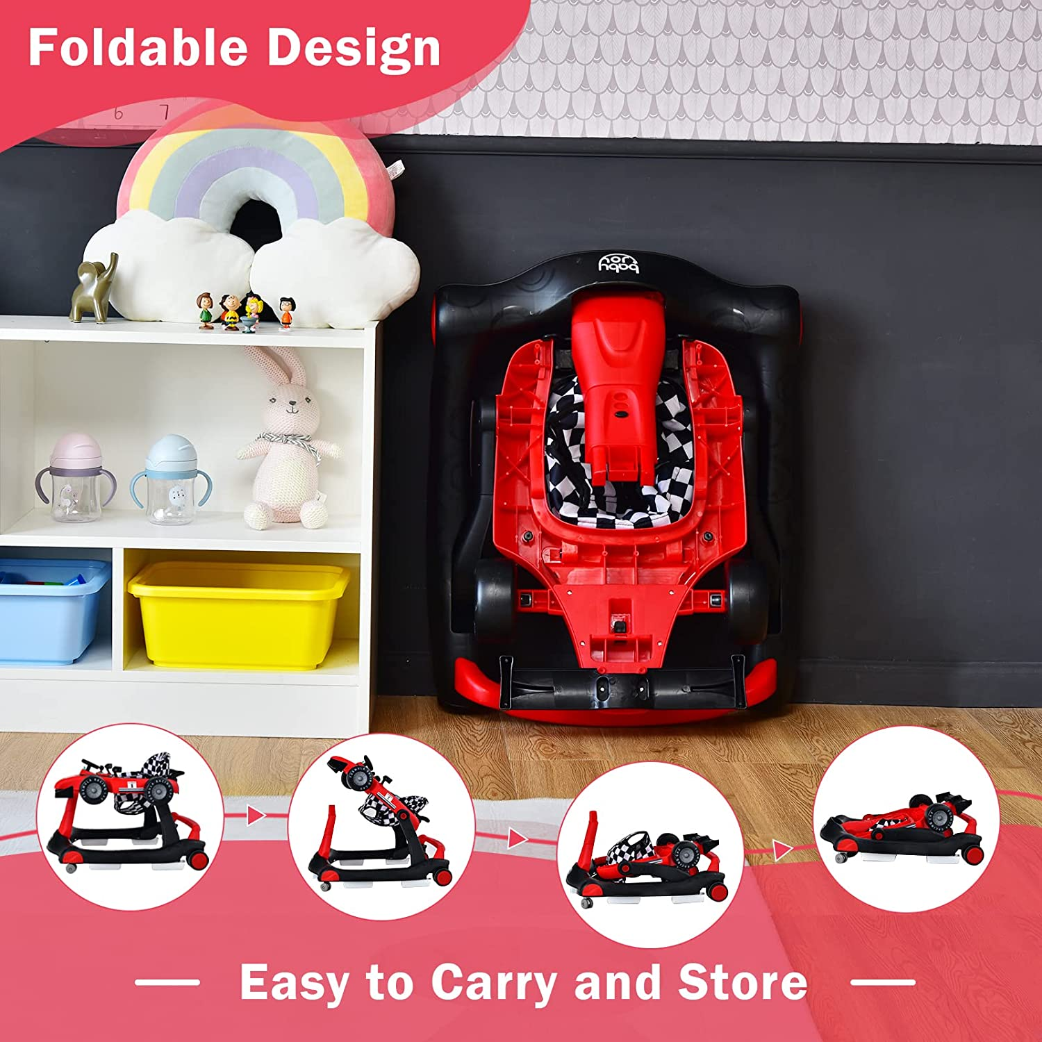 Baby F1 Formula Racing Car Baby Walker Baby Walker Foldable Activity Walker For 6–18 Months 22 Baby F1 Formula Racing Car Baby Walker Baby Walker Foldable Activity Walker For 6–18 Months