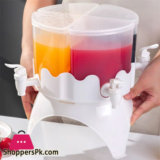 Beverage Dispenser with Spigot Dispenser Rotating Drink Jug Bucket High Capacity Detachable Juice Jug for Home Party Use