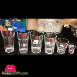 Blinkmax Glass Ikea Shape Soft Drink Glass For Hotel Capacity 410Ml Set Of 6