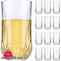 Blinkmax High Ball Tumblers with Crystal Cut Base