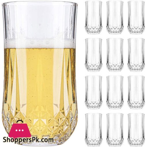 Blinkmax High Ball Tumblers with Crystal Cut Base