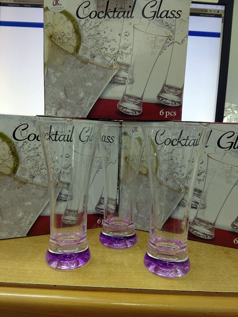 Cocktail Glass Acrylic Made Of Taiwan Pack Of 6
