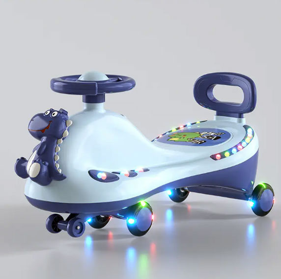 Dinosaur Swing Car With Flashing Light Btm609