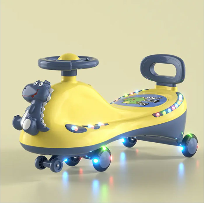 Dinosaur Swing Car With Flashing Light Btm609