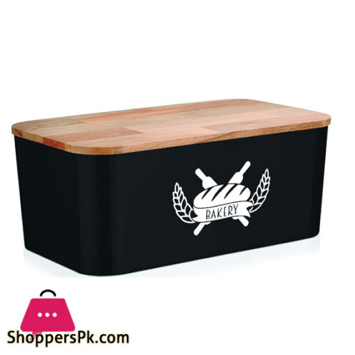 Dove Bread Box with Wood Top W01